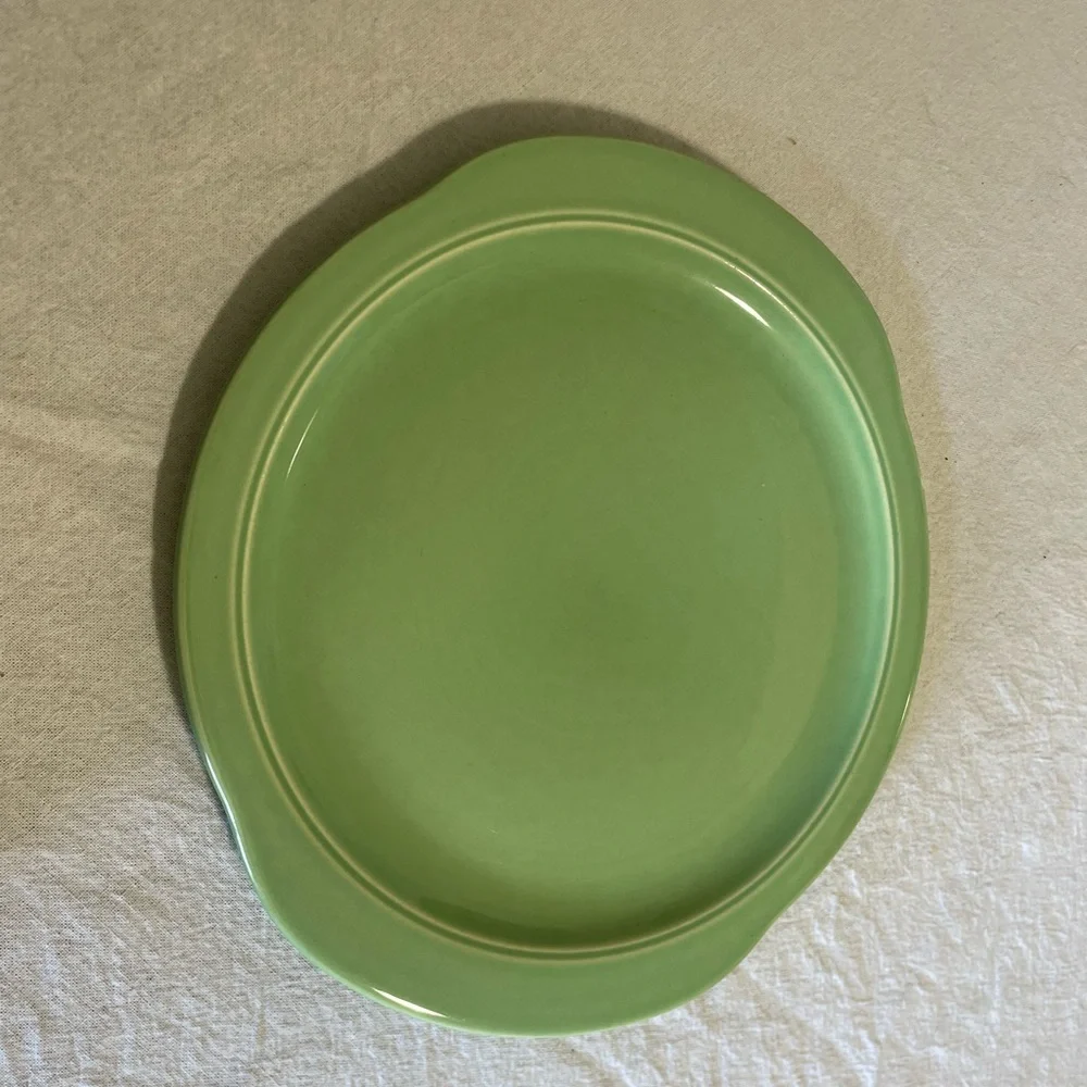 Vintage Camwood Ivory Universal Cambridge Pottery Plate